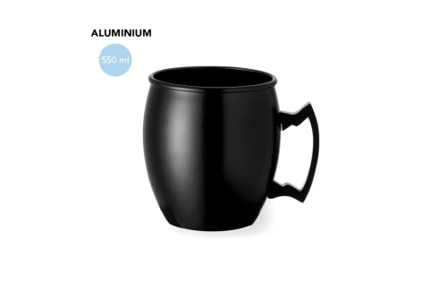 Mug personnalisé Ashley en aluminium de 540 ml