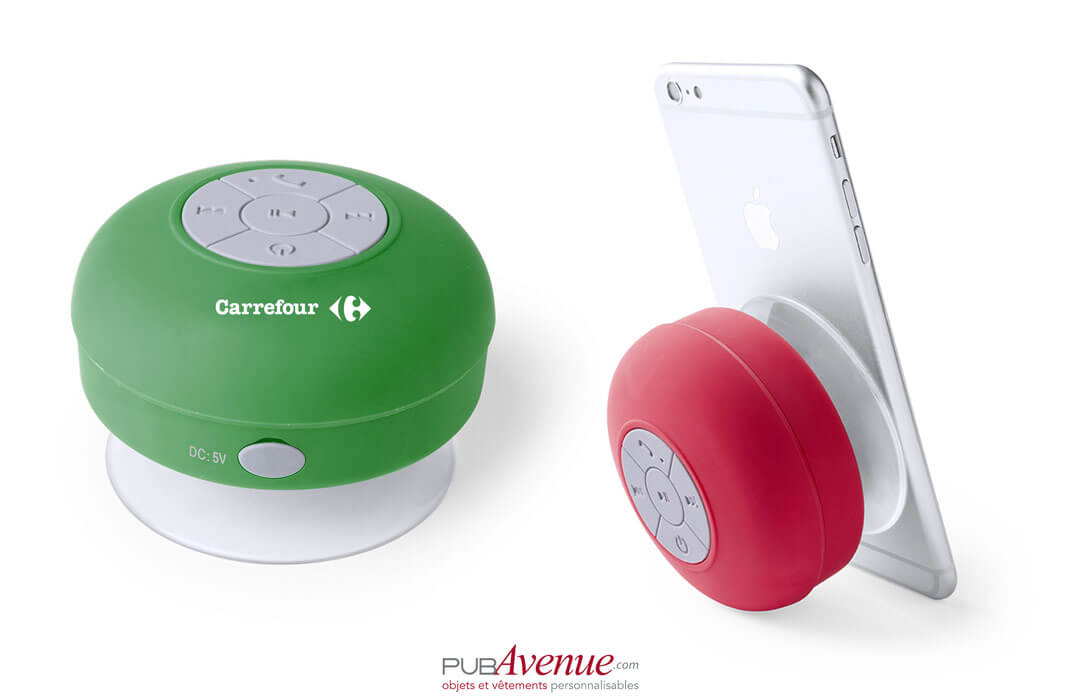 Enceinte Bluetooth Sport pour Smartphone Ventouse Haut-Parleur