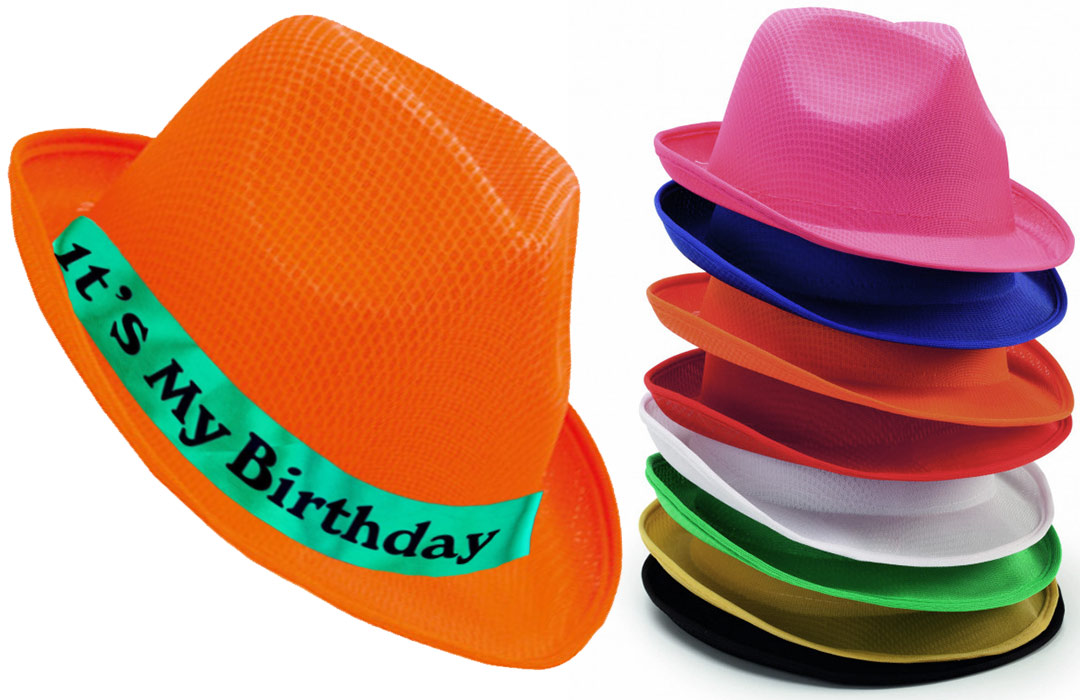 Chapeau personnalisé pour anniversaire cadeau invités pas cher
