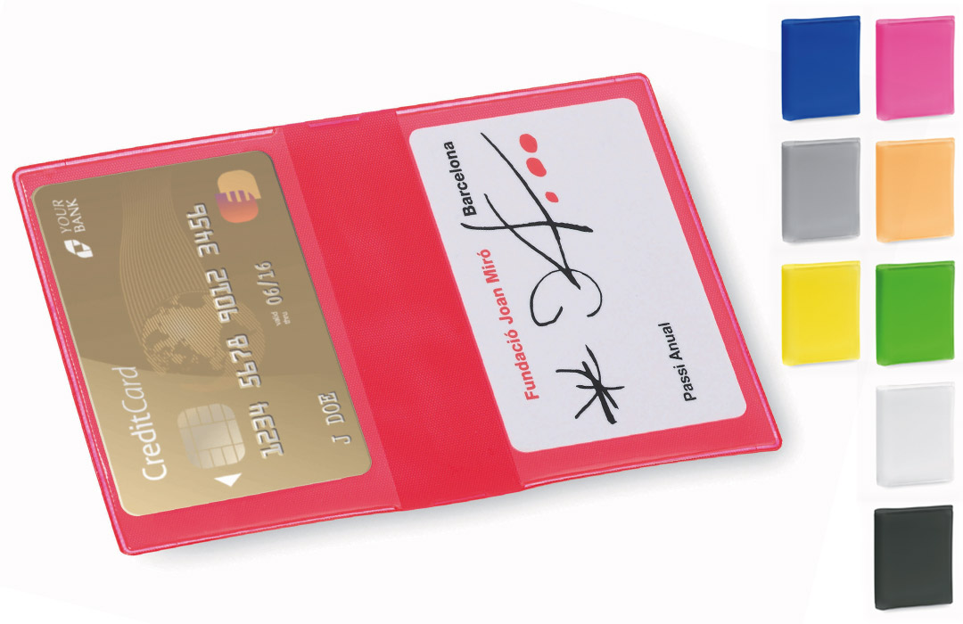 Porte cartes bancaires ou vital publicitaire personnalisé prix discount