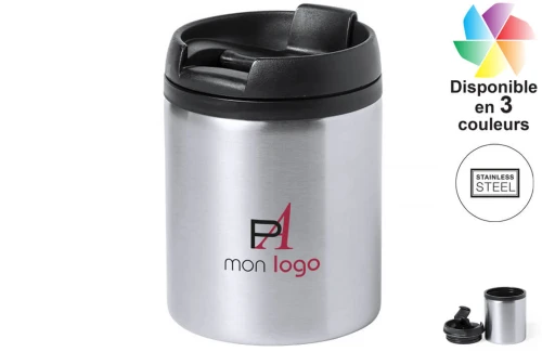 Mug thermique en acier inoxydable publicitaire personnalisé Zirgul 