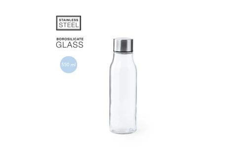 Bouteille personnalisée haute qualité en verre borosilicaté Krobus 550 ml