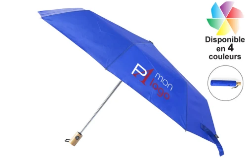 Mini parapluie publicitaire personnalisé pliable en RPET recyclé Keitty 