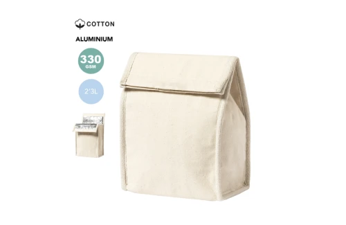 Sac repas isotherme personnalisé Bromir en tissu coton résistant