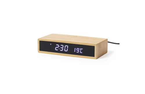 Horloge réveil personnalisée multifonction Islum avec chargeur sans fil