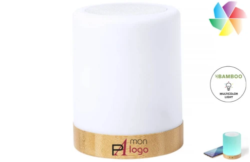 Enceinte lumineuse à led haut-parleur Bluetooth® personnalisé Nalow