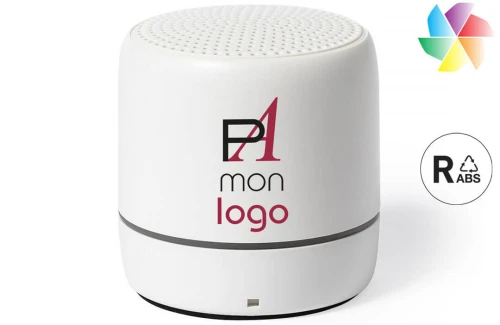 Mini haut-parleur publicitaire personnalisé enceinte Bluetooth® en ABS recyclé Medran 