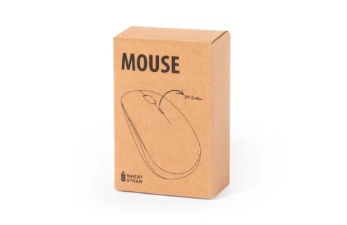 Souris ordinateur personnalisée optique sans fil ergonomique en fibre de blé Estiky