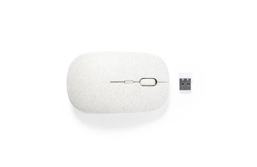 Souris ordinateur personnalisée optique sans fil ergonomique en fibre de blé Estiky