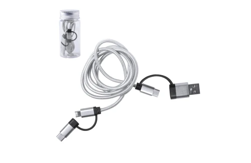 Câble de chargeur personnalisé double connexion micro USB Trentex