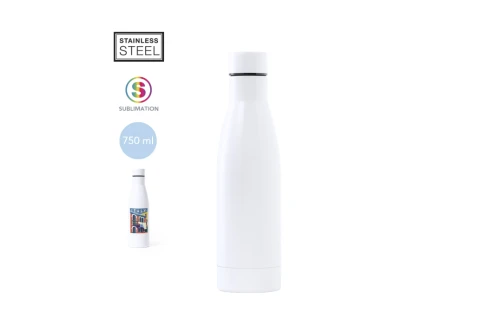 Bouteille personnalisée en inox pour sublimation logo ou photo Crafor 750ml