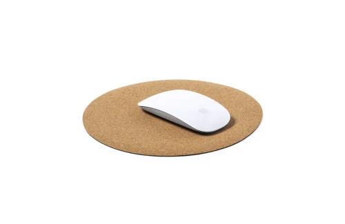 Tapis de souris bureau personnalisé Topick format rond en liège naturel