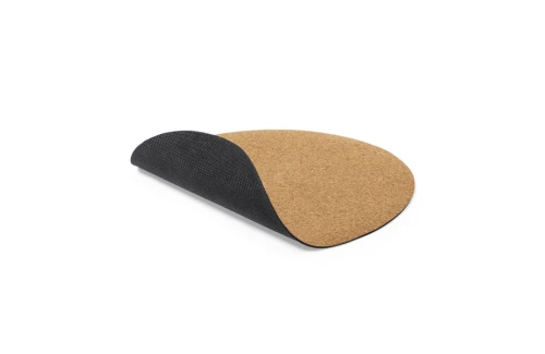 Tapis de souris bureau personnalisé Topick format rond en liège naturel