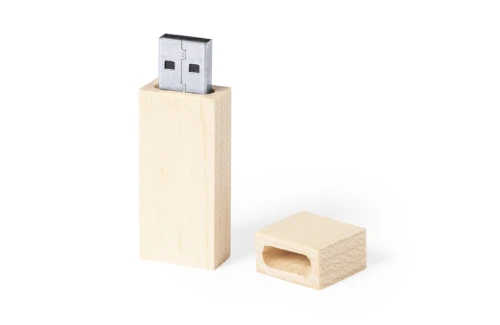 Clé USB personnalisée 16 Go en bois Nokex made in Europe