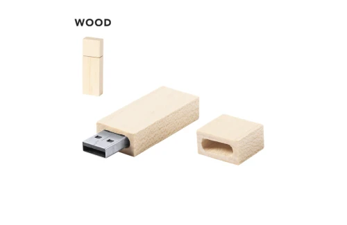 Clé USB personnalisée 16 Go en bois Nokex made in Europe