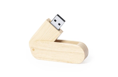 Clé USB personnalisée 16 Go twist bois Vedun made in europe