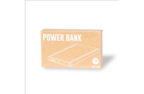 Batterie externe personnalisable powerbank plat Blaus 2200 mAh