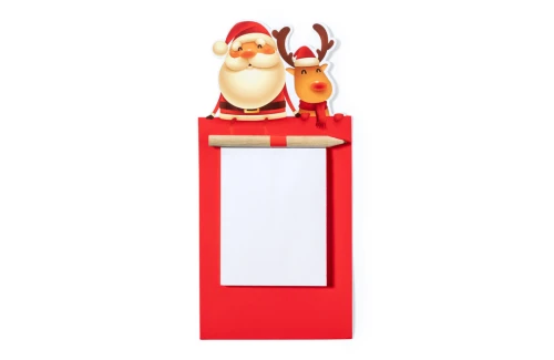 Magnet bloc-notes aimanté de Noël personnalisable Larry