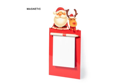 Magnet bloc-notes aimanté de Noël personnalisable Larry