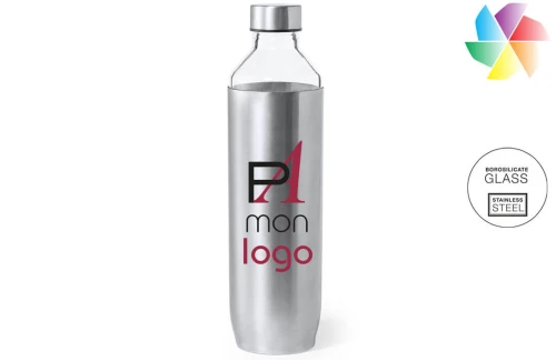 Bouteille personnalisée en verre borosilicaté de haute qualité Ivisur 850 ml