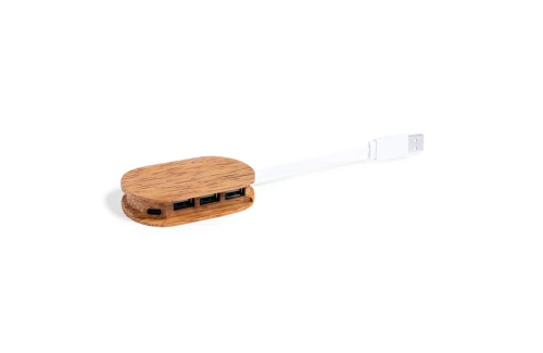 Hub port USB personnalisé en noix de coco Dagobat