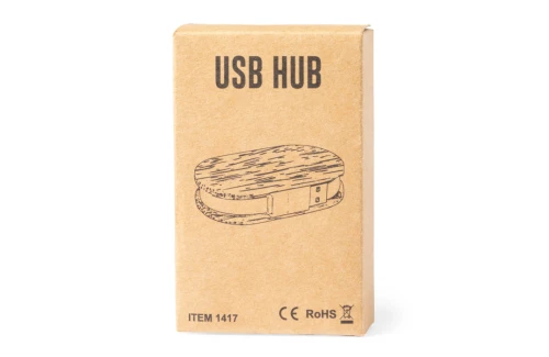 Hub port USB personnalisé en noix de coco Dagobat