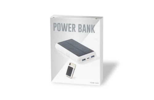 Batterie externe personnalisable powerbank solaire Maddy 8000 mAh