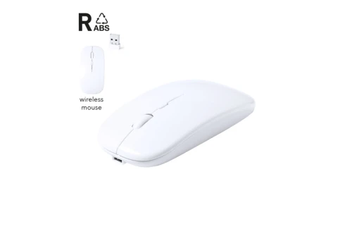 Souris ordinateur personnalisée rechargeable en ABS recyclé certifié chestir