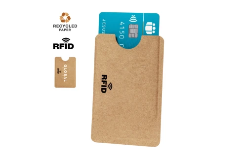 Porte cartes bancaire personnalisé RFID Blakbal en papier recyclé