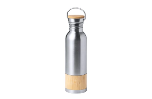 Gourde personnalisée originale style rétro avec bande bambou Gaucix 800 ml