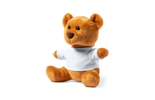 Ourson peluche personnalisé avec t-shirt blanc Sincler