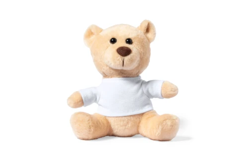 Ourson peluche personnalisé avec t-shirt blanc Sincler