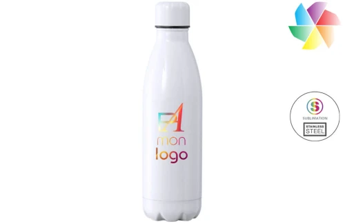 Bouteille isotherme personnalisée en inox pour sublimation Varn 500 ml