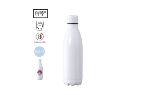 Bouteille isotherme personnalisée en inox pour sublimation Varn 500 ml