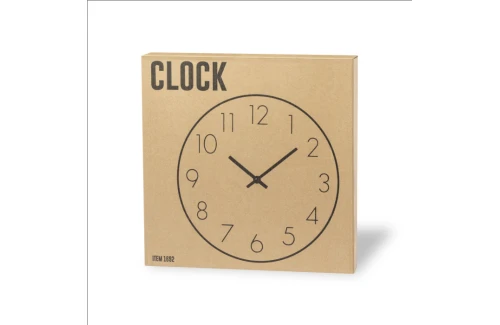 Horloge personnalisée pendule murale en bois blanc Kajim