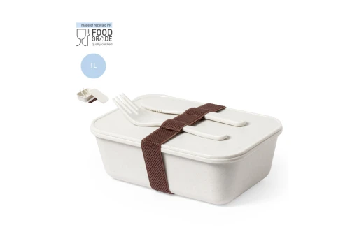 Lunch box personnalisée boite repas recyclé sans BPA avec couverts Weaver