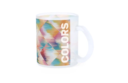 Mug personnalisé en verre translucide Amira 350 ml pour sublimation