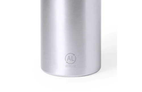 Bourde personnalisée en aluminium recyclé avec sangle en silicone Yaliz 650 ml