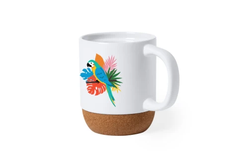 Grande tasse personnalisée Roset à base en liège de 420 ml pour sublimation