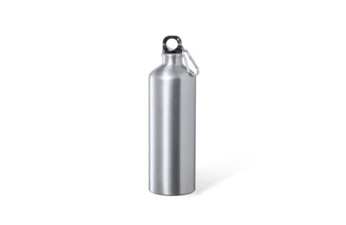 Gourde personnalisée en aluminium avec anneau et mousqueton Alwey 1 litre