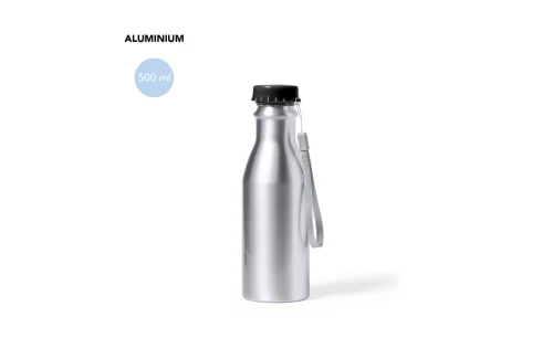 Bouteille personnalisée en aluminium finition brillant Zambol 500 ml