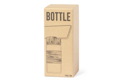 Bouteille personnalisée en verre avec bouchon support smartphone Nowsly 450 ml