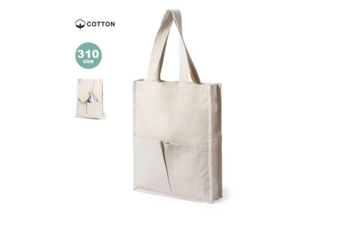 Sac shopping personnalisé en coton épais naturel Trokal