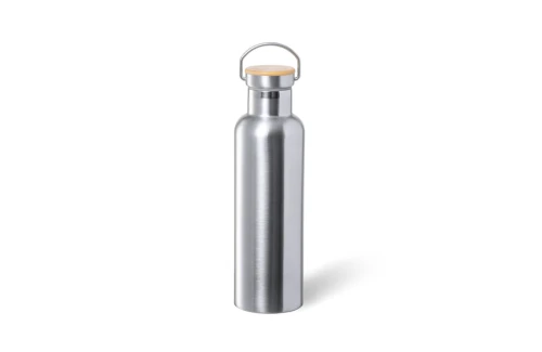 Gourde isotherme personnalisée en inox mate à détail bambou Guillon 750 ml