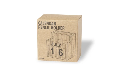 Pot à crayon personnalisé Laorek avec calendrier perpétuel