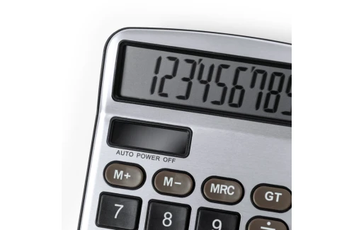 Calculatrice personnalisé à 12 chiffres Tueris aluminium et ABS