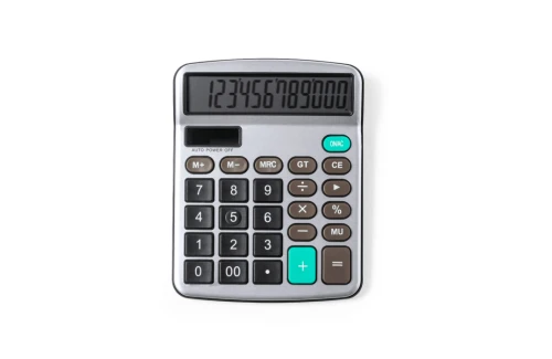 Calculatrice personnalisé à 12 chiffres Tueris aluminium et ABS