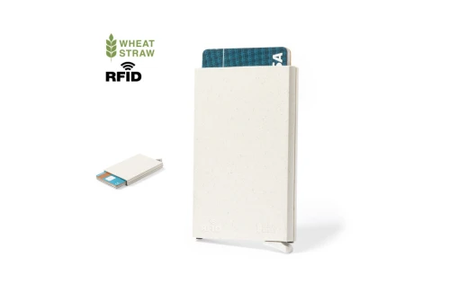 Porte cartes bancaire personnalisé RFID Faxol en fibre de blé