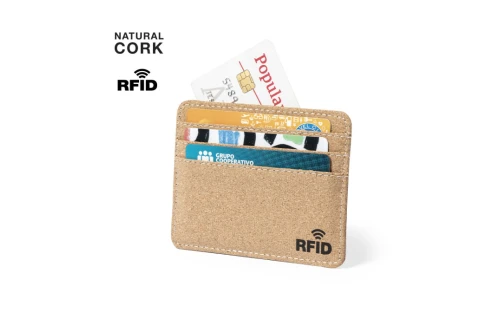 Porte cartes personnalisé RFID Reylox en liège naturel