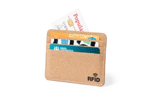 Porte cartes personnalisé RFID Reylox en liège naturel